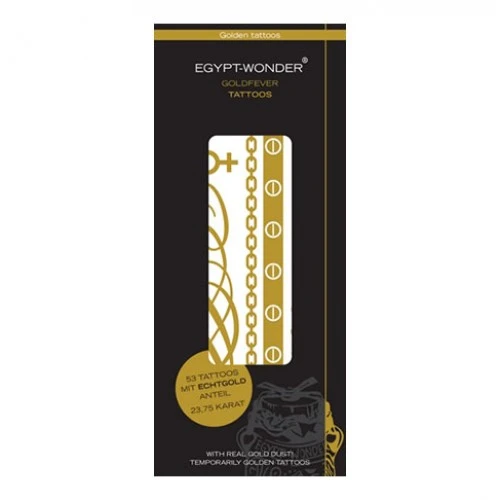 EGYPT WONDER GOLDFEVER TATTOOS Laikinos tatuiruotės su aukso dulkėmis EGYPT WONDER GOLDFEVER TATTOOS Laikinos tatuiruotės su aukso dulkėmis