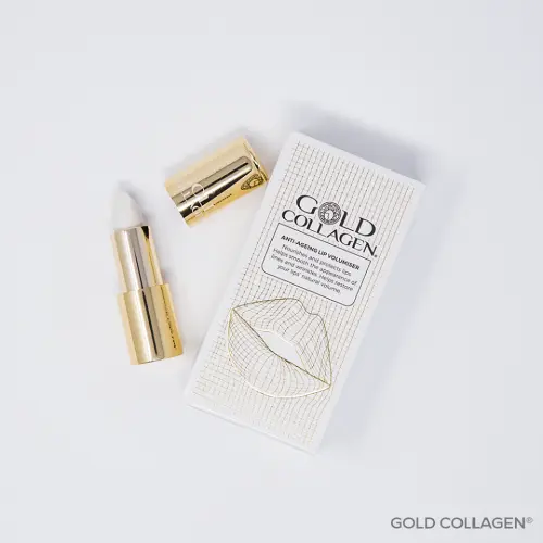 GOLD COLLAGEN Putlinamasis ir senėjimą lėtinantis lūpų balzamas GOLD COLLAGEN Putlinamasis ir senėjimą lėtinantis lūpų balzamas