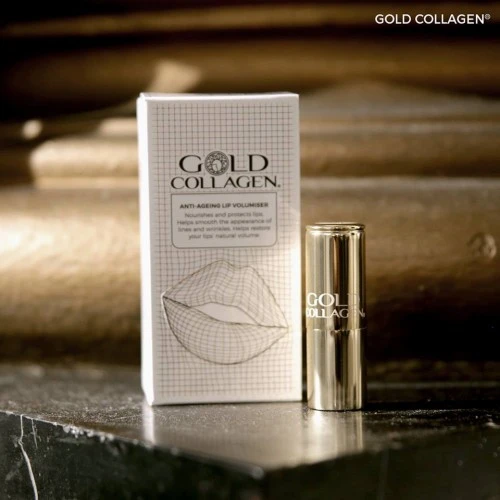 GOLD COLLAGEN Putlinamasis ir senėjimą lėtinantis lūpų balzamas GOLD COLLAGEN Putlinamasis ir senėjimą lėtinantis lūpų balzamas