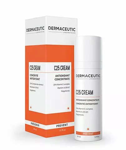 DERMACEUTIC C25 CREAM Antioksidacinis dieninis kremas su Vitaminu C, 30ml