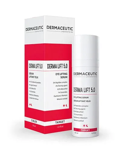 DERMACEUTIC DERMA LIFT 5.0 Stangrinamasis apyakių serumas, 30ml DERMACEUTIC DERMA LIFT 5.0 Stangrinamasis apyakių serumas, 30ml