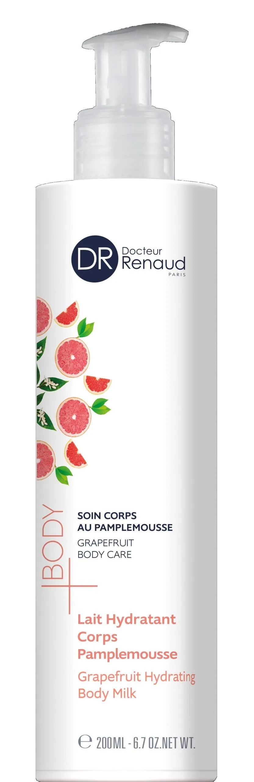 DR RENAUD Greipfrutų drėkinamasis kūno pienelis, 200ml DR RENAUD Greipfrutų drėkinamasis kūno pienelis, 200ml
