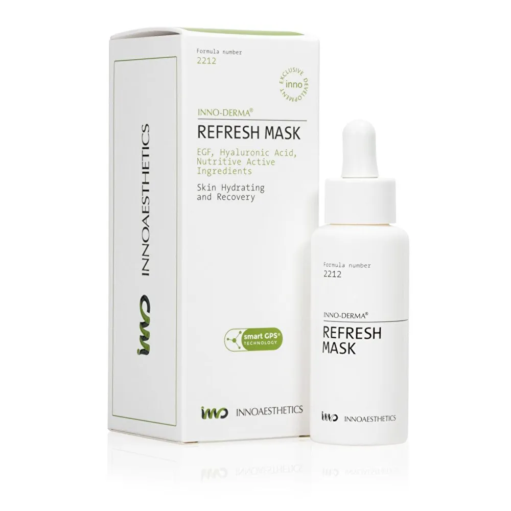 INNO-DERMA REFRESH MASK INNOAESTHETICS Gaivinamoji, raminamoji veido kaukė, 50ml INNO-DERMA REFRESH MASK INNOAESTHETICS Gaivinamoji, raminamoji veido kaukė, 50ml