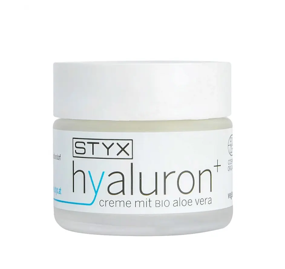 STYX NATURCOSMETIC Veido kremas su hialuronu+ ir organiniu alavijumi, 50ml STYX NATURCOSMETIC Veido kremas su hialuronu+ ir organiniu alavijumi, 50ml