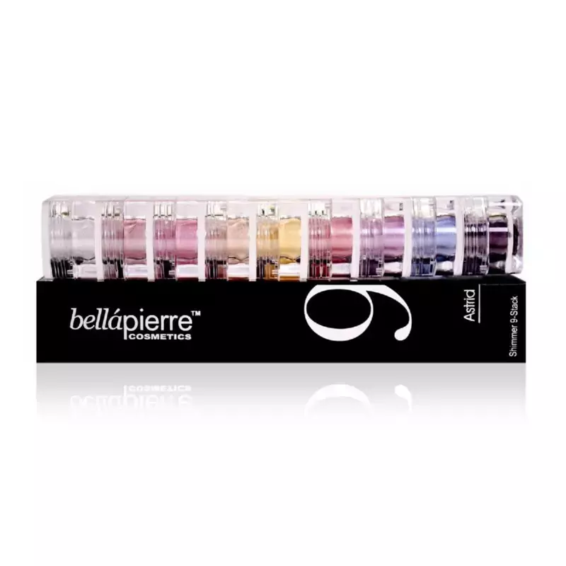 BELLAPIERRE Birių mineralinių dažų rinkinys Bellapierre Shimmer 9 Stack - Astrid