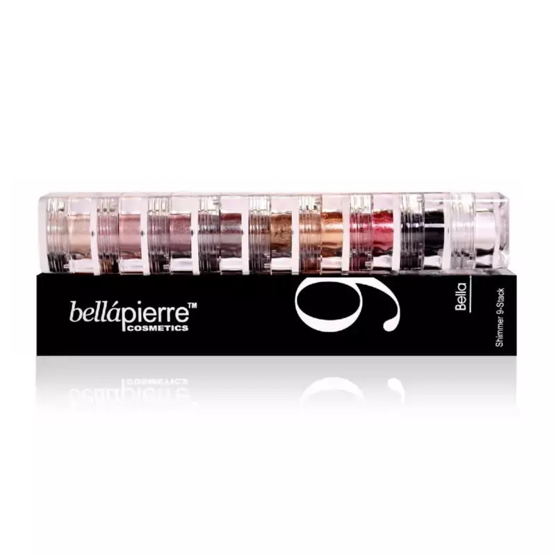 BELLAPIERRE Birių mineralinių dažų rinkinys Bellapierre Shimmer 9 Stack - Bella