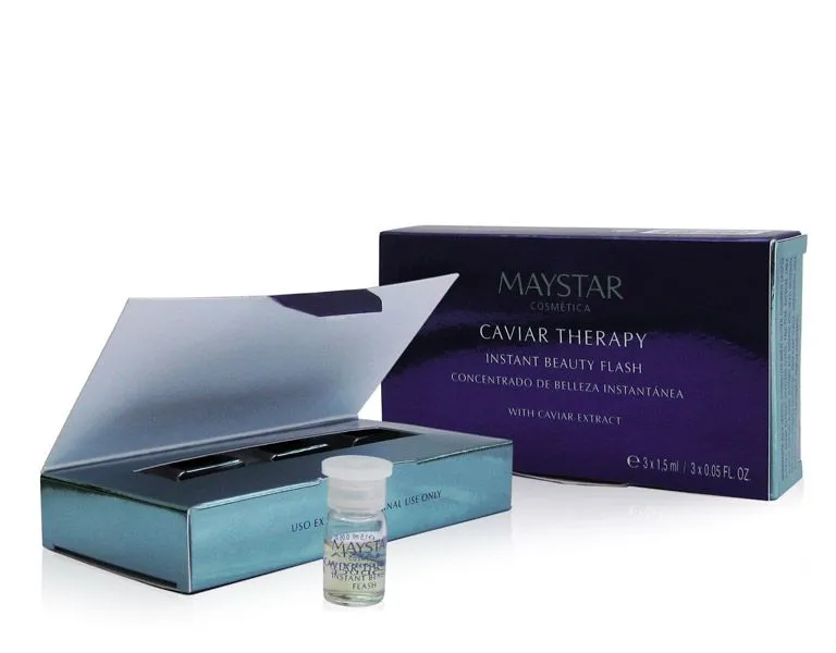 MAYSTAR CAVIAR THERAPY INSTANT BEAUTY FLASH Greito poveikio koncentratas su ikrų ekstraktu, 3x1.5ml MAYSTAR CAVIAR THERAPY INSTANT BEAUTY FLASH Greito poveikio koncentratas su ikrų ekstraktu, 3x1.5ml