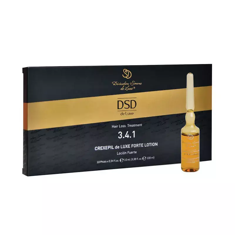 DSD Intensyvus losjonas Dixidox de Luxe Crexepil de Luxe Forte Lotion 3.4.1, 10 ml, 1 ampulė
