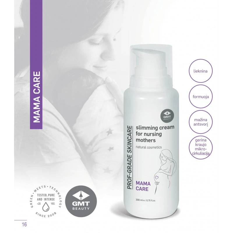 GMT BEAUTY Liekninamasis kremas po gimdymo, 200ml GMT BEAUTY Liekninamasis kremas po gimdymo, 200ml