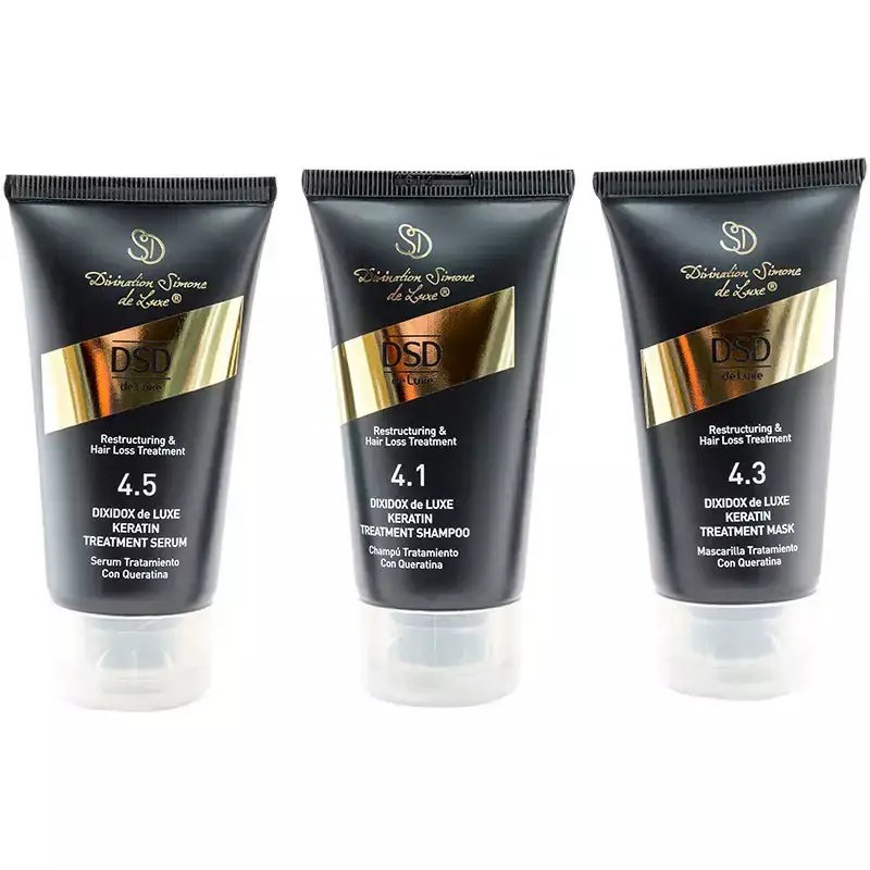 DSD Plaukų priežiūros priemonių rinkinys Dixidox de Luxe Travel Set: 4.3, 4.1, 4.5, 3 dalių po 50 ml