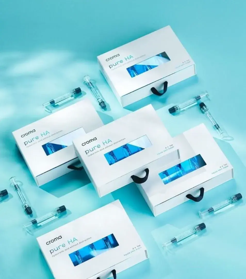 CROMA PURE HA Skysta kaukė veidui su 1.8% hialurono rūgštimi, 4x1ml CROMA PURE HA Skysta kaukė veidui su 1.8% hialurono rūgštimi, 4x1ml