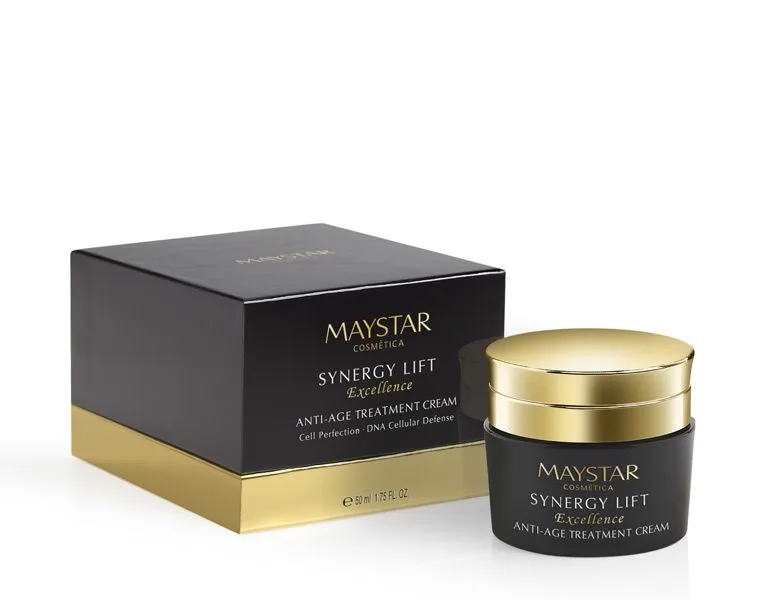 MAYSTAR SYNERGY LIFT EXCELLENCE ANTI-AGE TREATMENT CREAM Prabangus priešraukšlinis kremas su gyvačių nuodais, 50ml MAYSTAR SYNERGY LIFT EXCELLENCE ANTI-AGE TREATMENT CREAM Prabangus priešraukšlinis kremas su gyvačių nuodais, 50ml