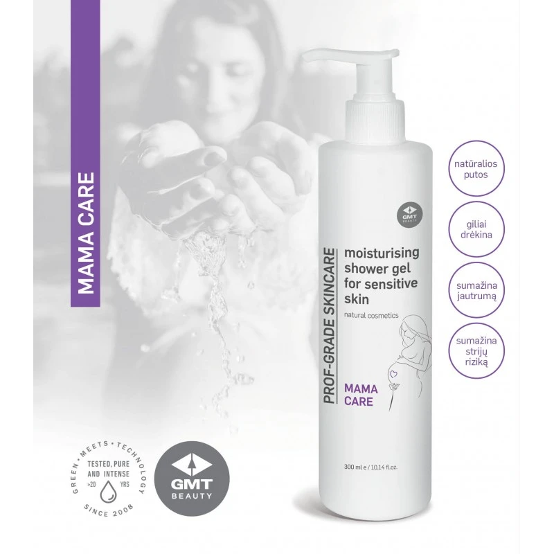GMT BEAUTY Drėkinantis dušo gelis jautriai odai, 300ml GMT BEAUTY Drėkinantis dušo gelis jautriai odai, 300ml