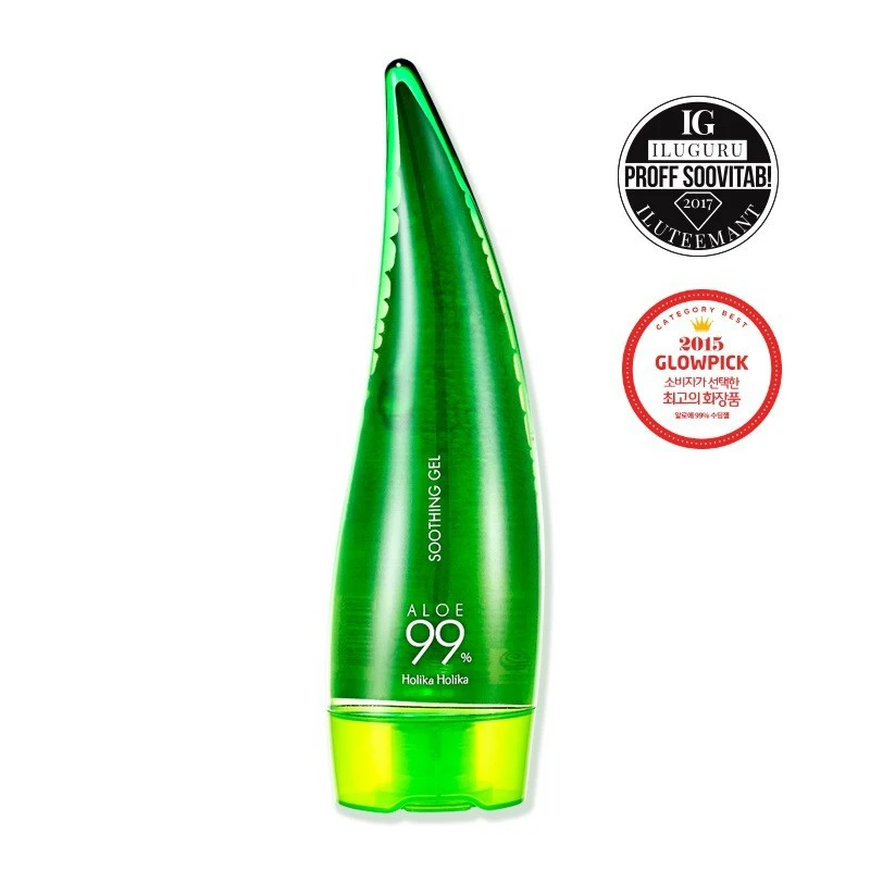 HOLIKA HOLIKA Raminamasis alavijų gelis kūnui ir veido odai, 250ml HOLIKA HOLIKA Raminamasis alavijų gelis kūnui ir veido odai, 250ml