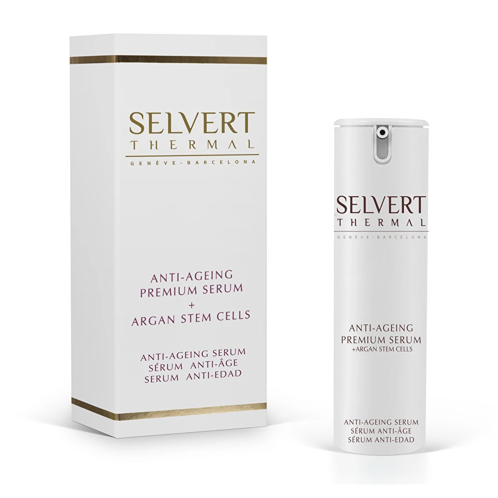 SELVERT THERMAL Serumas prieš odos senėjimą su argano kamieninėmis ląstelėmis, 30ml SELVERT THERMAL Serumas prieš odos senėjimą su argano kamieninėmis ląstelėmis, 30ml