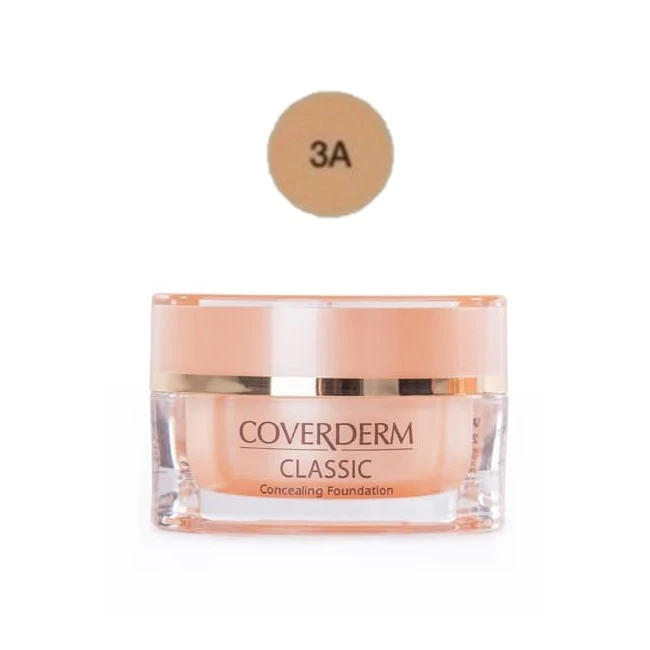 COVERDERM CLASSIC Maksimaliai maskuojantis makiažo pagrindas, 15ml COVERDERM CLASSIC Maksimaliai maskuojantis makiažo pagrindas, 15ml