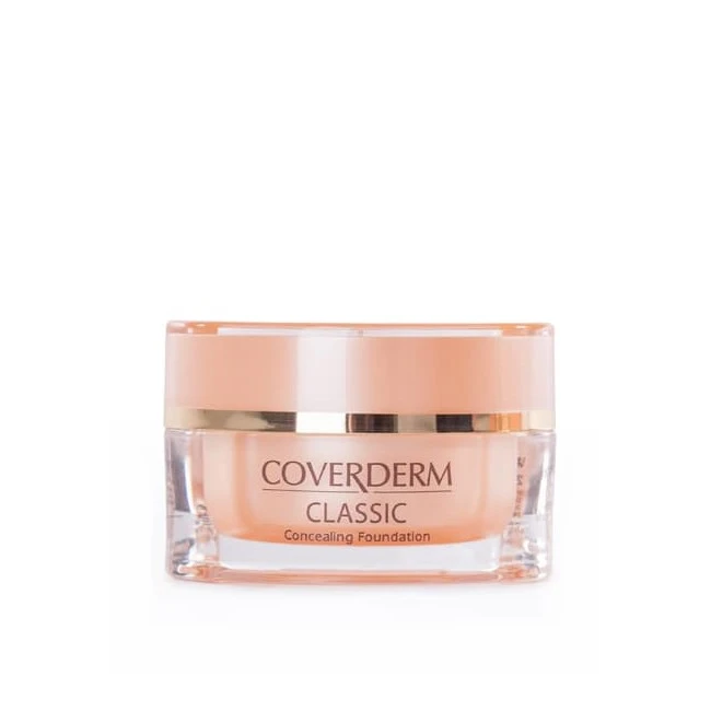 COVERDERM CLASSIC Maksimaliai maskuojantis makiažo pagrindas, 15ml COVERDERM CLASSIC Maksimaliai maskuojantis makiažo pagrindas, 15ml