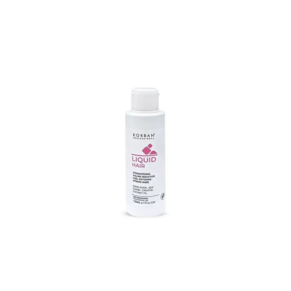 KORBAN LIQUID HAIR -  Tiesinanti, išryškinanti nepaklusnių plaukų procedūra, 120ml KORBAN LIQUID HAIR -  Tiesinanti, išryškinanti nepaklusnių plaukų procedūra, 120ml