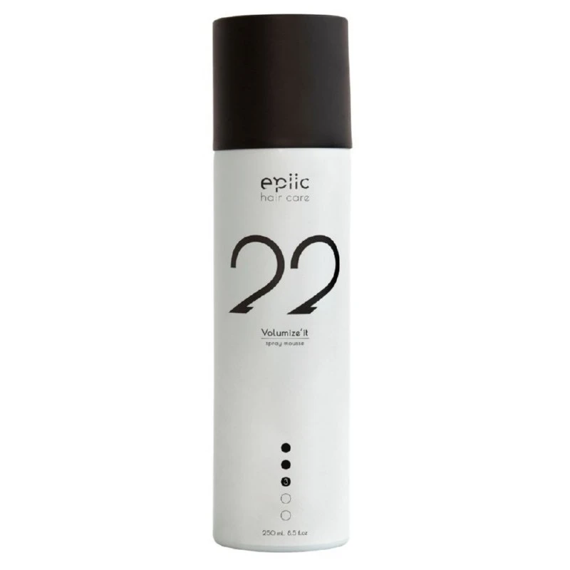 EPIIC HAIR CARE Apimties plaukams suteikiančios putos No. 22 Volumize'it volume mousse, 250ml EPIIC HAIR CARE Apimties plaukams suteikiančios putos No. 22 Volumize'it volume mousse, 250ml