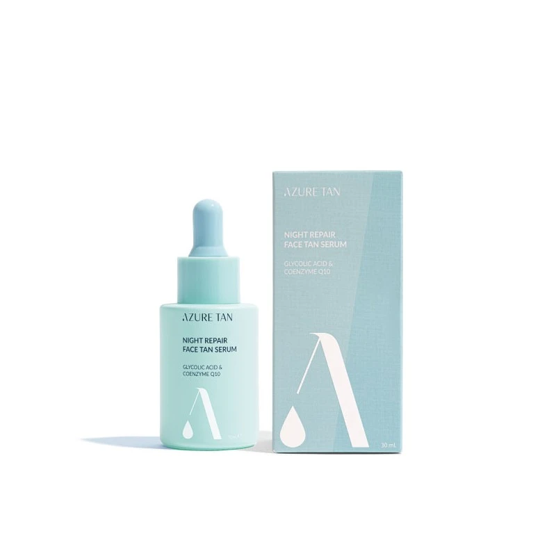 AZURE TAN "Night Repair Tan Serum" naktinis savaiminio įdegio serumas veidui, 30ml AZURE TAN "Night Repair Tan Serum" naktinis savaiminio įdegio serumas veidui, 30ml