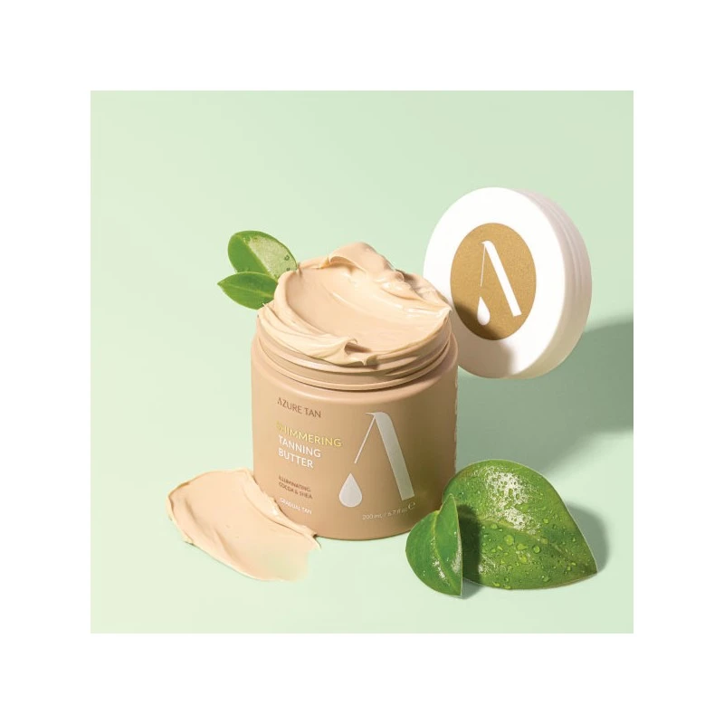 AZURE TAN “Shimmering Tanning Butter” žėrėjimą suteikiantis savaiminio įdegio sviestas, 200ml