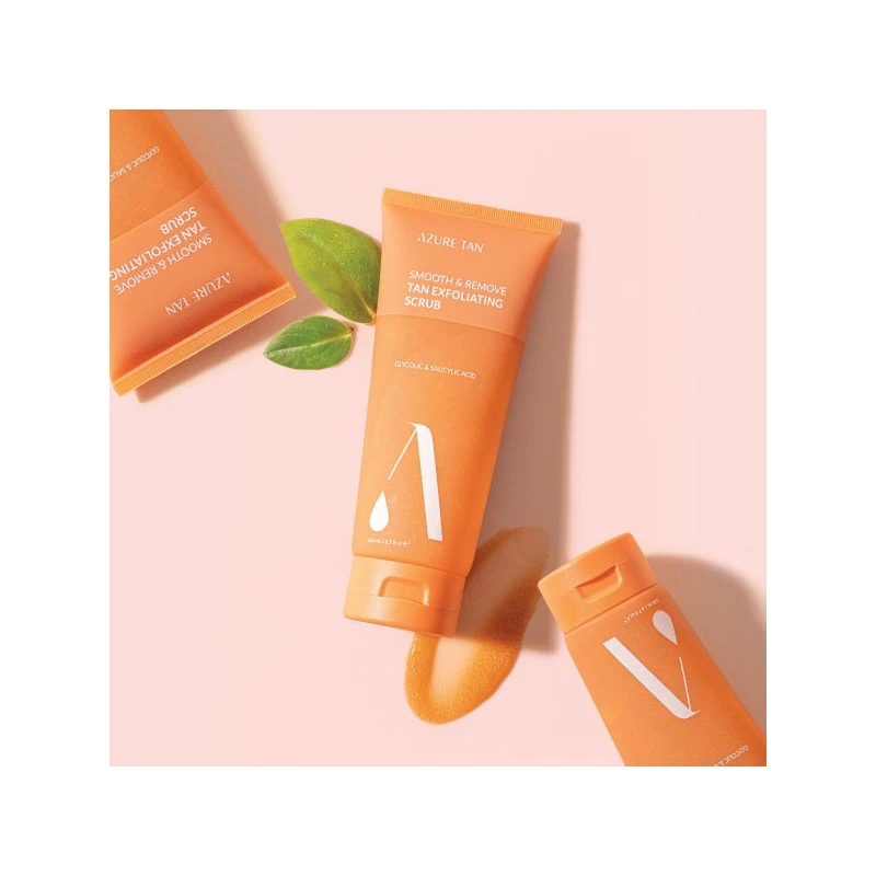 AZURE TAN "Smooth and Remove Tan Exfoliating Scrub" eksfolijuojantis kūno šveitiklis, 200ml