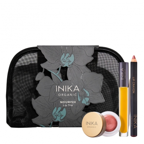 INIKA ORGANIC NOURISH LIP TRIO Rinkinys INIKA ORGANIC NOURISH LIP TRIO Rinkinys
