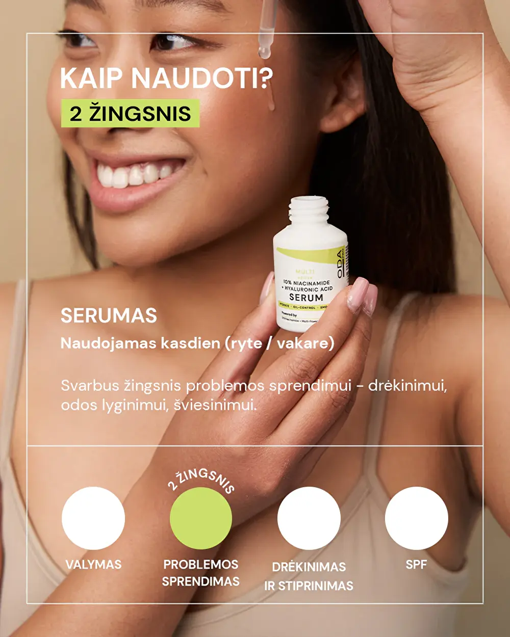 ODA PRO Niacinamido ir hialurono rūgšties serumas (10%) ODA PRO Niacinamido ir hialurono rūgšties serumas (10%)
