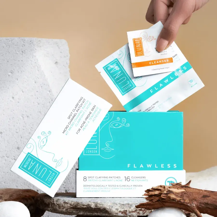 LUNA MICROCARE FLAWLESS Spuogus/akne šalinančių pleistrų rinkinys