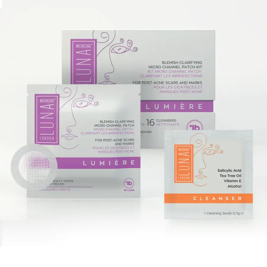 LUNA MICROCARE LUMIERE Spuogų žymių šalinimo pleistrų rinkinys