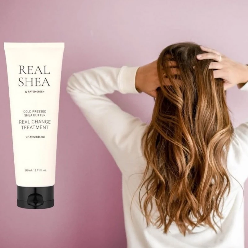 REAL SHEA Maitinanti kaukė plaukams