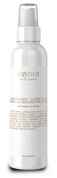 Myom Glossy Dry Oil purškiamas sausas aliejus Myom Glossy Dry Oil purškiamas sausas aliejus