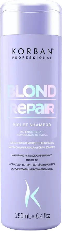 Korban Blond Repair Violet Shampoo šviesių plaukų šampūnas