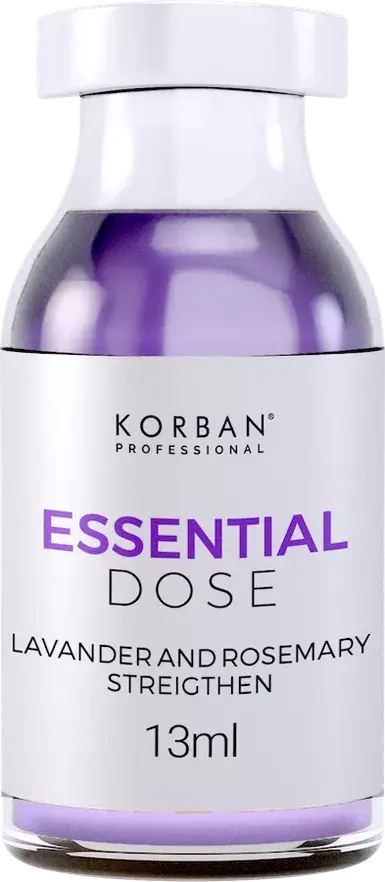 Korban Essential Dose plaukų atstatymo procedūra
