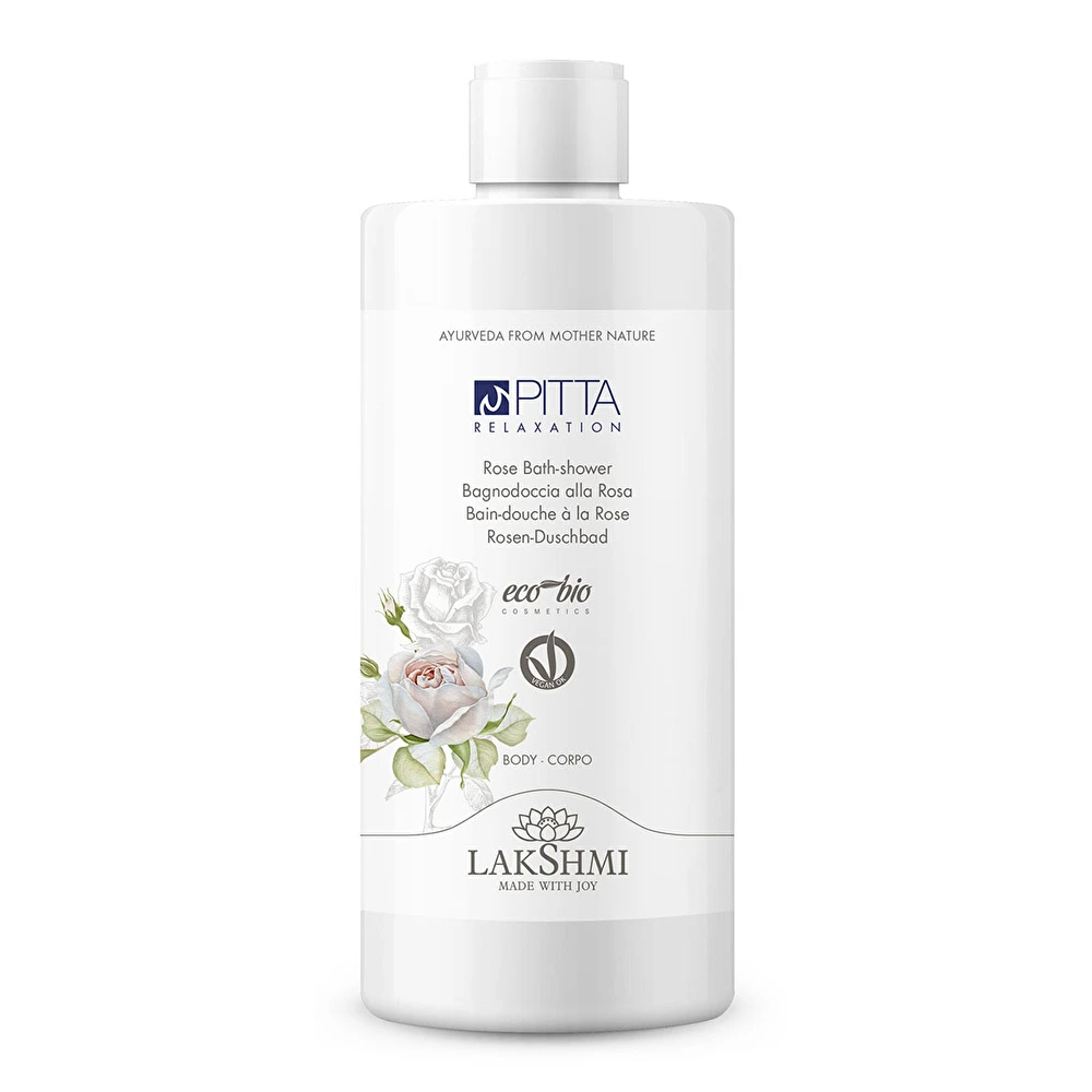 LAKSHMI PITTA Rožių vonios ir dušo gelis, 500ml LAKSHMI PITTA Rožių vonios ir dušo gelis, 500ml