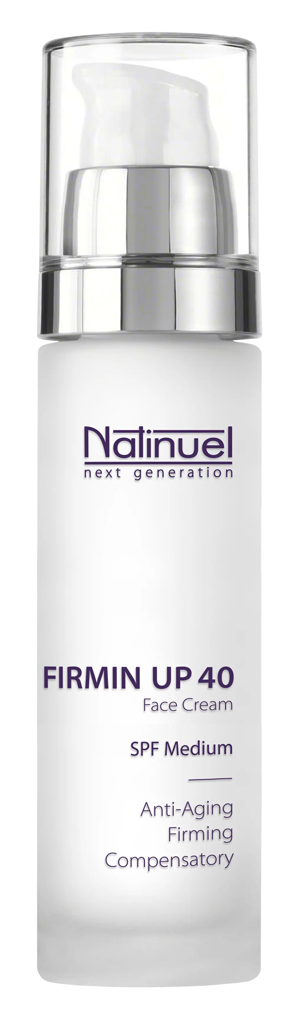NATINUEL FIRMIN UP 40+ Atjauninamasis stangrinamasis išlyginamasis veido kremas normaliai odai NATINUEL FIRMIN UP 40+ Atjauninamasis stangrinamasis išlyginamasis veido kremas normaliai odai