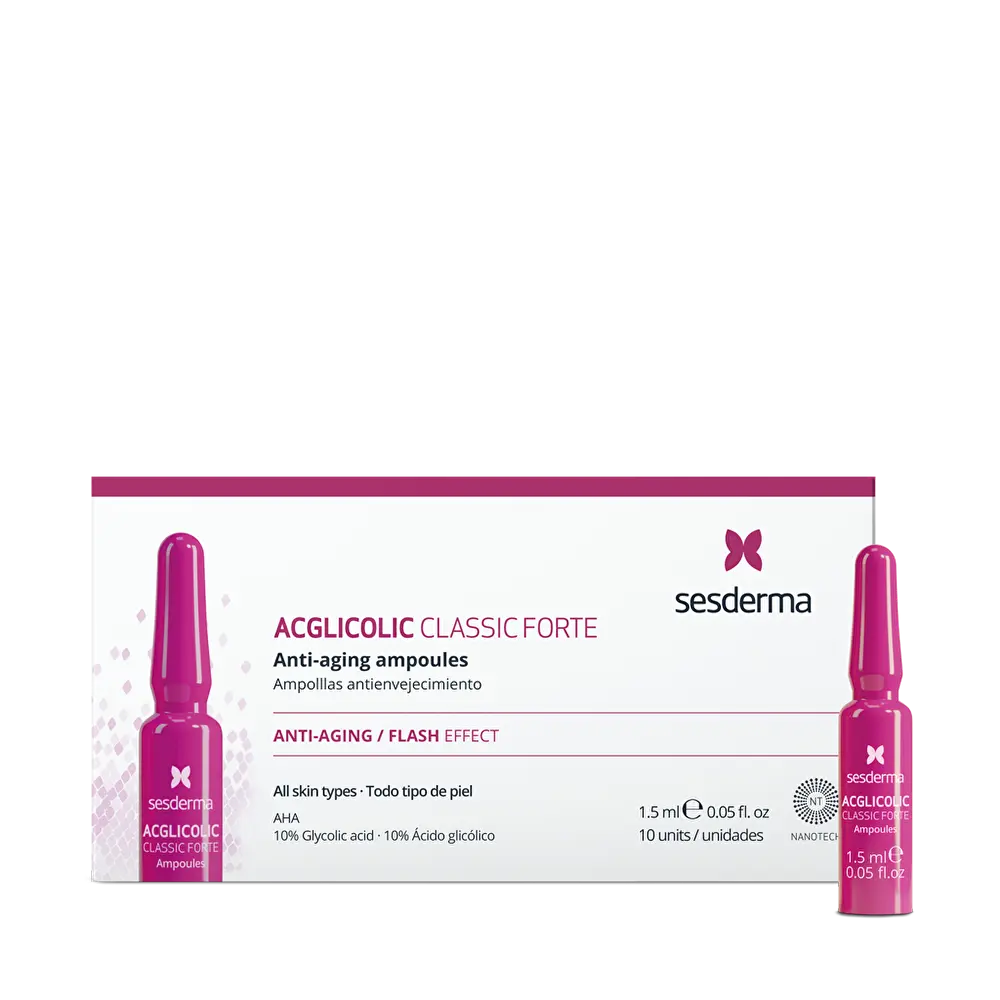 SESDERMA ACGLICOLIC CLASSIC FORTE ampulės, 10x1,5ml SESDERMA ACGLICOLIC CLASSIC FORTE ampulės, 10x1,5ml