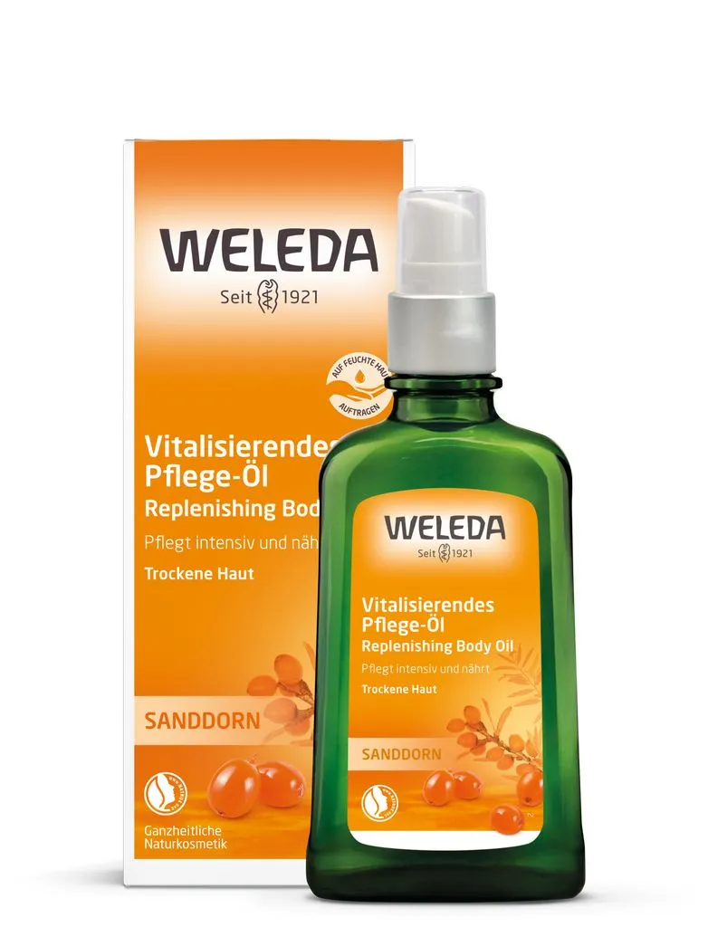 WELEDA Aliejus kūnui su šaltalankiais, 100ml WELEDA Aliejus kūnui su šaltalankiais, 100ml