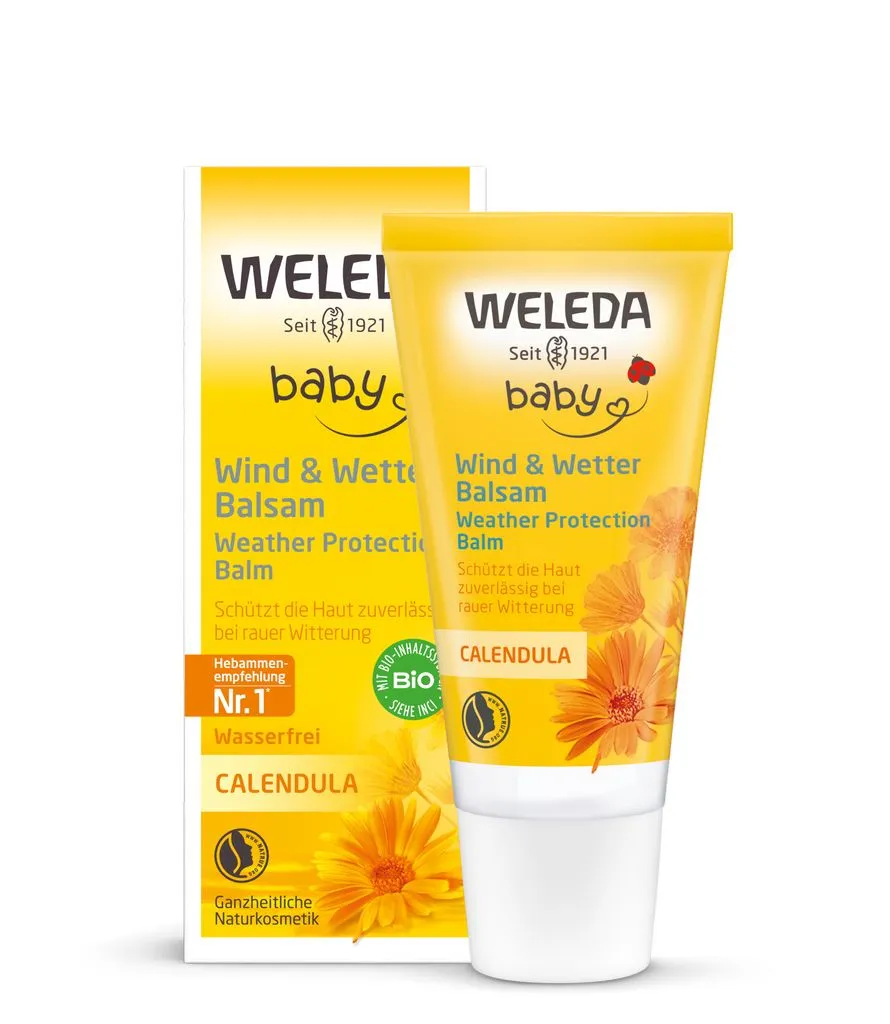 WELEDA Apsauginis kremas nuo vėjo ir šalčio su medetkomis CALENDULA BABY, 30ml WELEDA Apsauginis kremas nuo vėjo ir šalčio su medetkomis CALENDULA BABY, 30ml