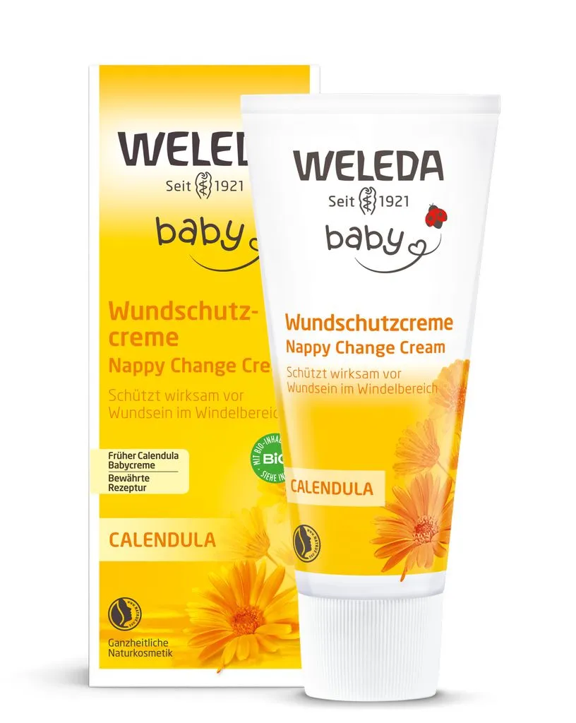 WELEDA Kremas nuo iššutimų su cinku ir medetkomis CALENDULA BABY, 75ml