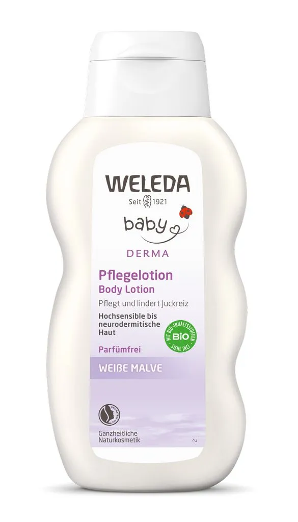 WELEDA Kūno pienelis su svilarožėmis WHITE MALOW, 200ml WELEDA Kūno pienelis su svilarožėmis WHITE MALOW, 200ml