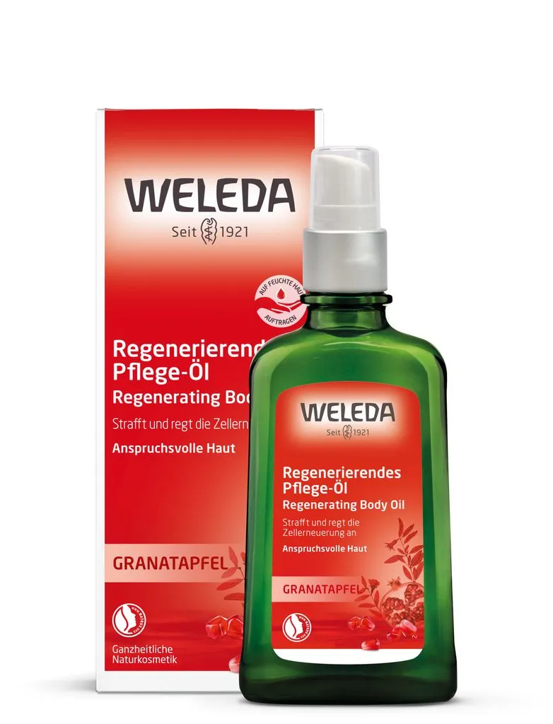 WELEDA Regeneruojamasis kūno aliejus su granatais, 100ml WELEDA Regeneruojamasis kūno aliejus su granatais, 100ml