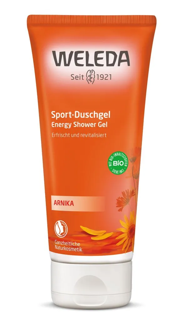 WELEDA Sportuojantiesiems skirta dušo želė su arnikomis, 200ml