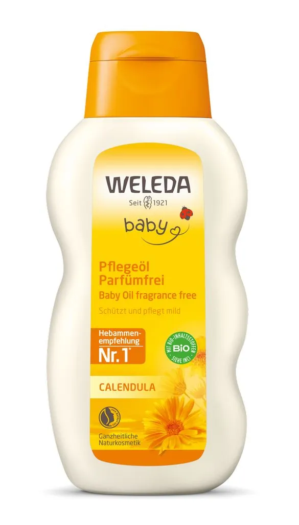 WELEDA Vaikiškas bekvapis kūno aliejus su medetkomis CALENDULA BABY, 200ml WELEDA Vaikiškas bekvapis kūno aliejus su medetkomis CALENDULA BABY, 200ml