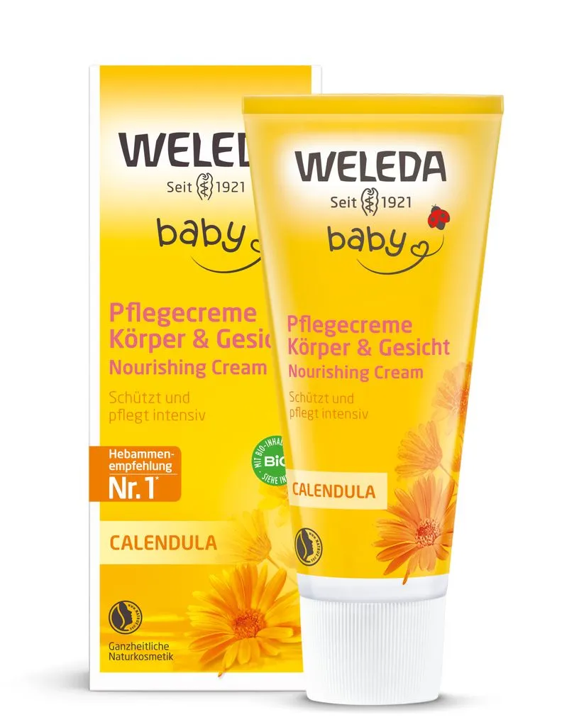 WELEDA Vaikiškas kremas su medetkomis CALENDULA BABY, 75ml