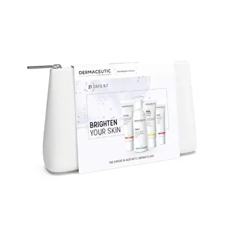 DERMACEUTIC 21 DIENOS SKAISTINAMASIS RINKINYS papilkėjusi odos išvaizda, tekstūros nelygumai