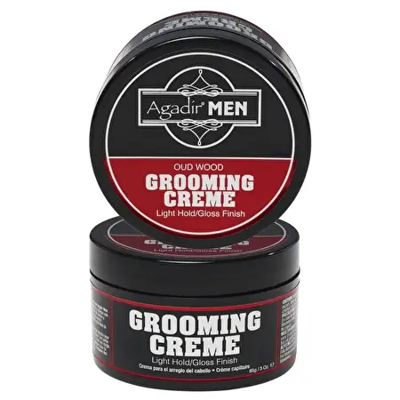 AGADIR Plaukų formavimo priemonė vyrams Men Oud Wood Grooming Creme Light Hold Gloss Finish, 85g