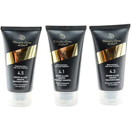 DSD Plaukų priežiūros priemonių rinkinys Dixidox de Luxe Travel Set: 4.3, 4.1, 4.5, 3 dalių po 50 ml