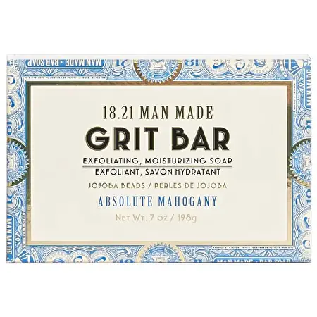 1821 MAN MADE Šveičiamasis muilas vyrams Exfoliating Bar Soap Absolute Mahogany, 198g