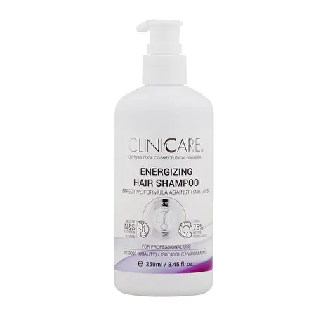 CLINICARE Energizuojantis šampūnas nuo plaukų slinkimo, 250 ml